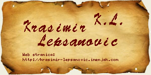 Krasimir Lepšanović vizit kartica